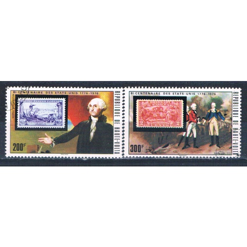 Burkina Faso 356-57 Used Washington on Stamps 1975 CV 1.55 (MV0126)+