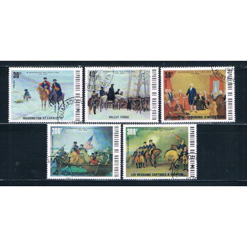 Burkina Faso 365-67;C209-10 Used set American Revolution 1975 CV 4.15 (HV0106)