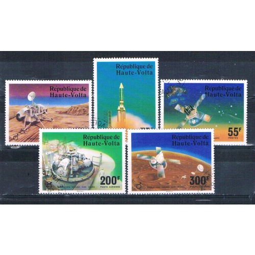 Burkina Faso 398-400;C238-39 Used set Viking Mars Project 1976 CV 2.15 (MV0316)