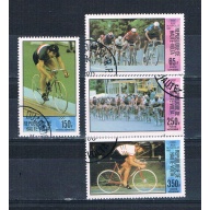 Burkina Faso C258-61 Used set Bicycling 1980 CV 2.80 (HV0114)+