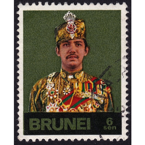 BRUNEI 1974/5 6s Sc#196/196a USED @C006