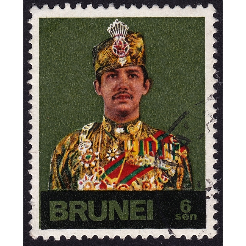 BRUNEI 1974/5 6s Sc#196/196a USED @C006