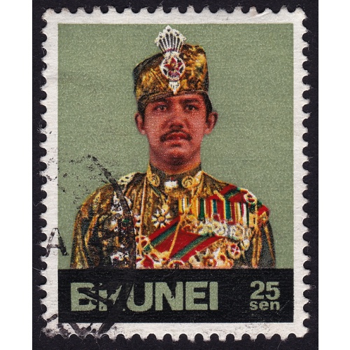 BRUNEI 1974 25c Sc#200a USED @C007