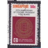 SINGAPORE 1980 Central Provident Fund 50c Sc#354 USED @C010