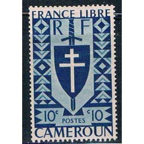 Cameroun 283 MLH Lorrarne Cross 1941 (C0187)+