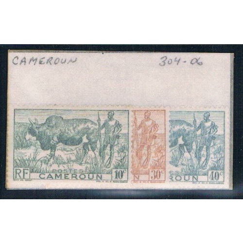 Cameroun 304-06 Unused Partial Set Scott nums Shown 1946 (C0170)
