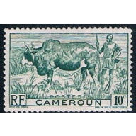 Cameroun 304 MLH Zebu and Herder 1946 (C0188)+