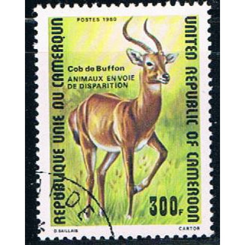 Cameroun 679 Used Buffon de Kob 1980 CV 1.20 (C0256)+