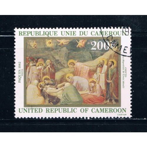 Cameroun 702 Used Painting Christ 1982 (C0203)+