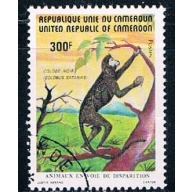 Cameroun 718 Used Black Colobus Monkey 1962 CV 1.25 (C0258)+