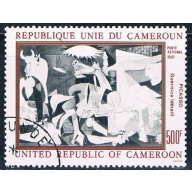Cameroun C295 Used Painting Guernica 1981 (C0189)+