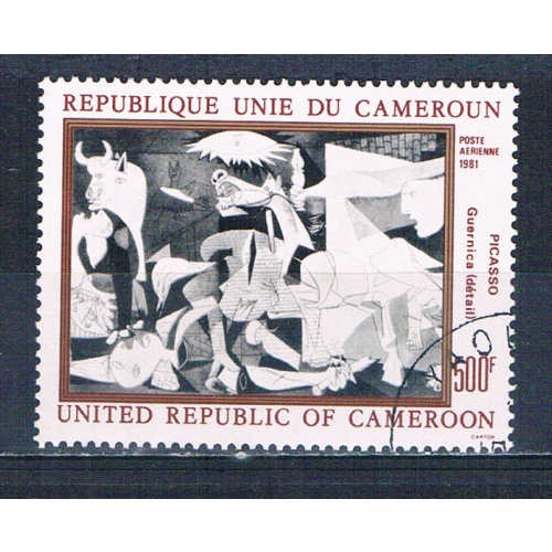 Cameroun C295 Used Picasso painting 1981 CV 2.00 (HV0191)