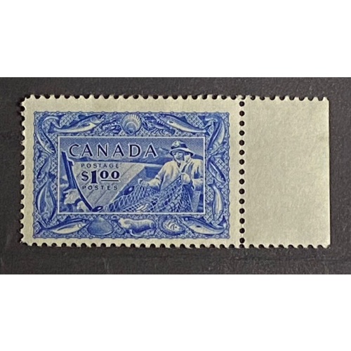 Canada Stamp Scott #302, 1$ Fisherman, MNH, F