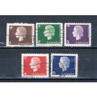 Canada 401-05 Used set QEII 1962 CV 1.25 (C0340)