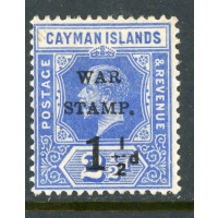 Cayman Islands MR1 MH 1917 War Tax