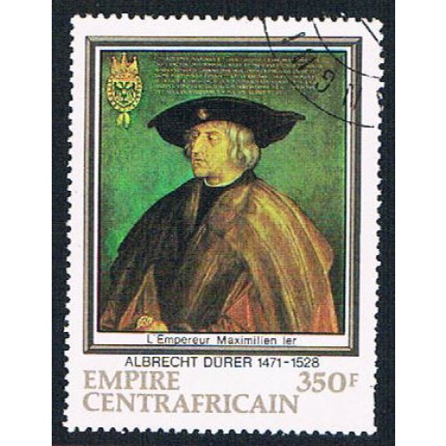 Central Africa 348 Used Painting  CV 1.10 (BP3548)