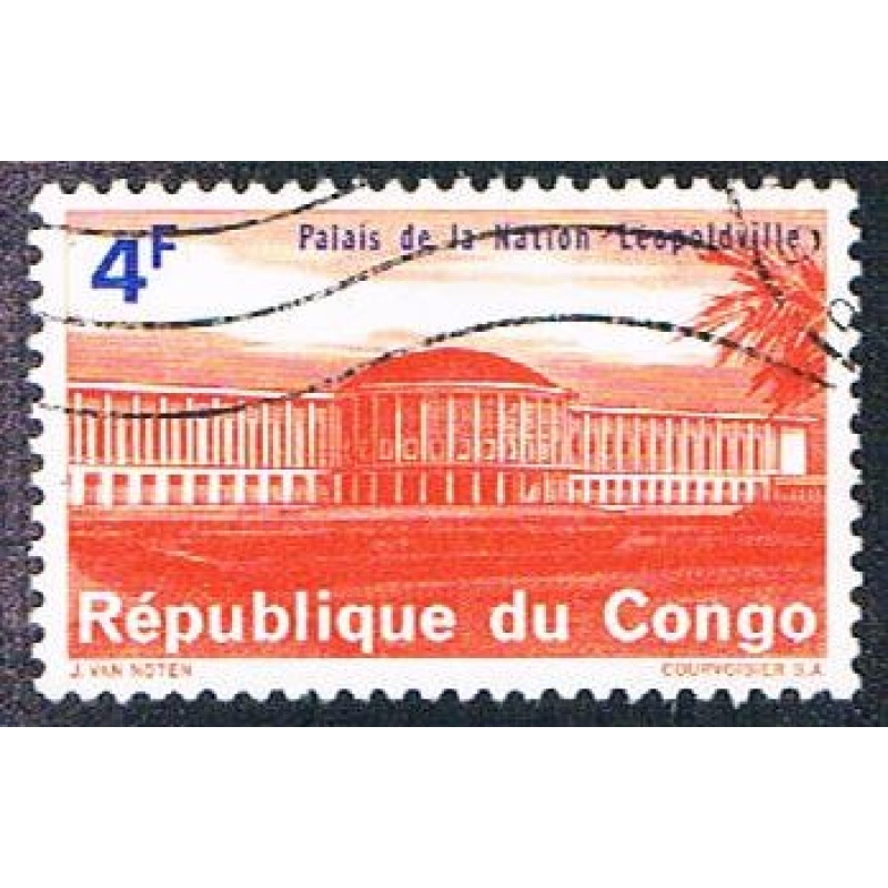 Congo DR 502 Used National Palace (BP391)
