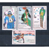 Congo PR C261-65 Used set Skiing 1979 CV 1.85 (HV0219)