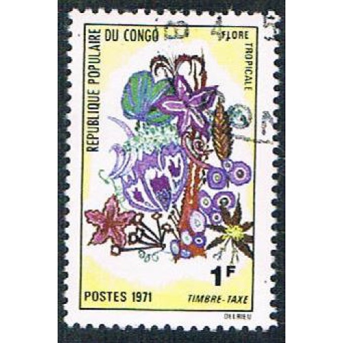 Congo PR J46 Used Flowers (BP3818)