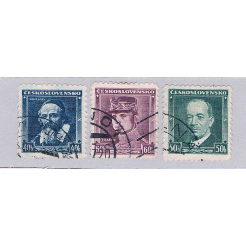 Czechoslovakia 215-17 Used set Leaders 1946 (C0322)