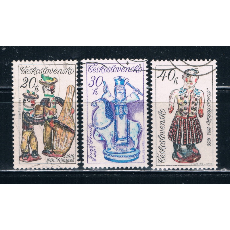 Czechoslovakia 2212-14 Used Figurines (C0074)