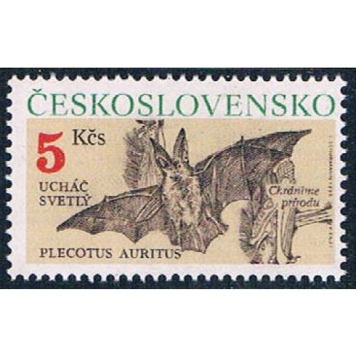 Czechoslovakia 2807 Unused Plecotus auritus CV 2.25 (C0263)+