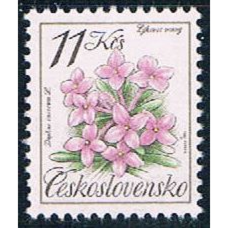 Czechoslovakia 2842 Unused Daphne Cneorum CV 3.25 (C0260)+