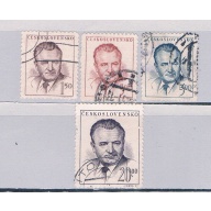 Czechoslovakia 363-66 Used set Klement Gottwald 1948 CV 1.00 (C0327)