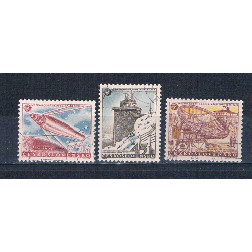 Czechoslovakia 836-38 Used set Designs 1957 CV 2.00 (HV0150)+