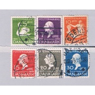Denmark 246-51 Used set Hans Christian Andersen 1935 (D0208)