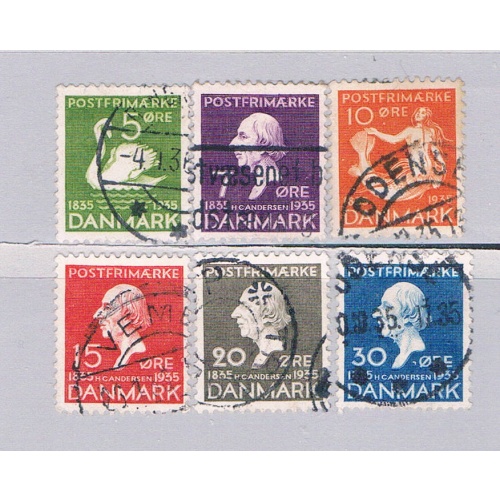 Denmark 246-51 Used set Hans Christian Andersen 1935 (D0208)