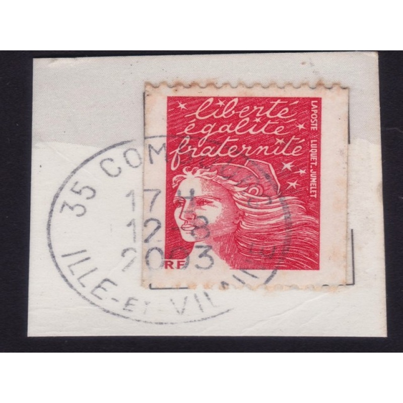 FRANCE Marianne(1997) NVI Sc#2605 USED on Piece @E1851