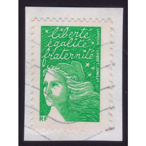 FRANCE Marianne(1997) NVI Sc#2921 USED on Piece @E3496