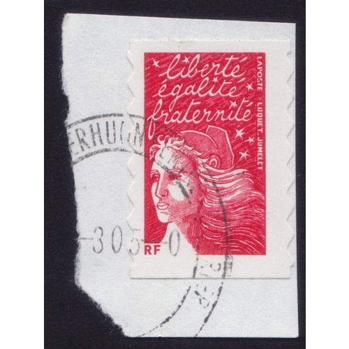 FRANCE Marianne(1997) NVI Sc#2835A USED on Piece @E3498
