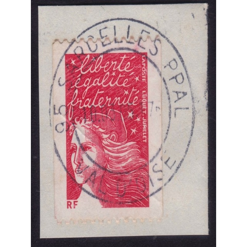 FRANCE Marianne(1997) NVI Sc#2605 USED on Piece @E3503