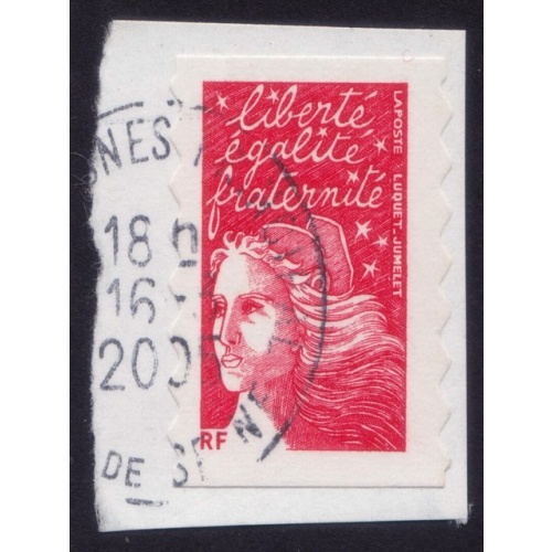 FRANCE Marianne(1997) NVI Sc#2835A USED on Piece @E3505