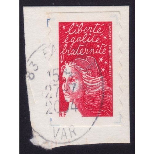 FRANCE Marianne(1997) NVI Sc#2835A USED on Piece @E3507