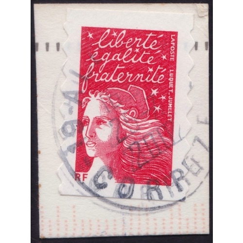 FRANCE Marianne(1997) NVI Sc#2835A USED on Piece  @E635