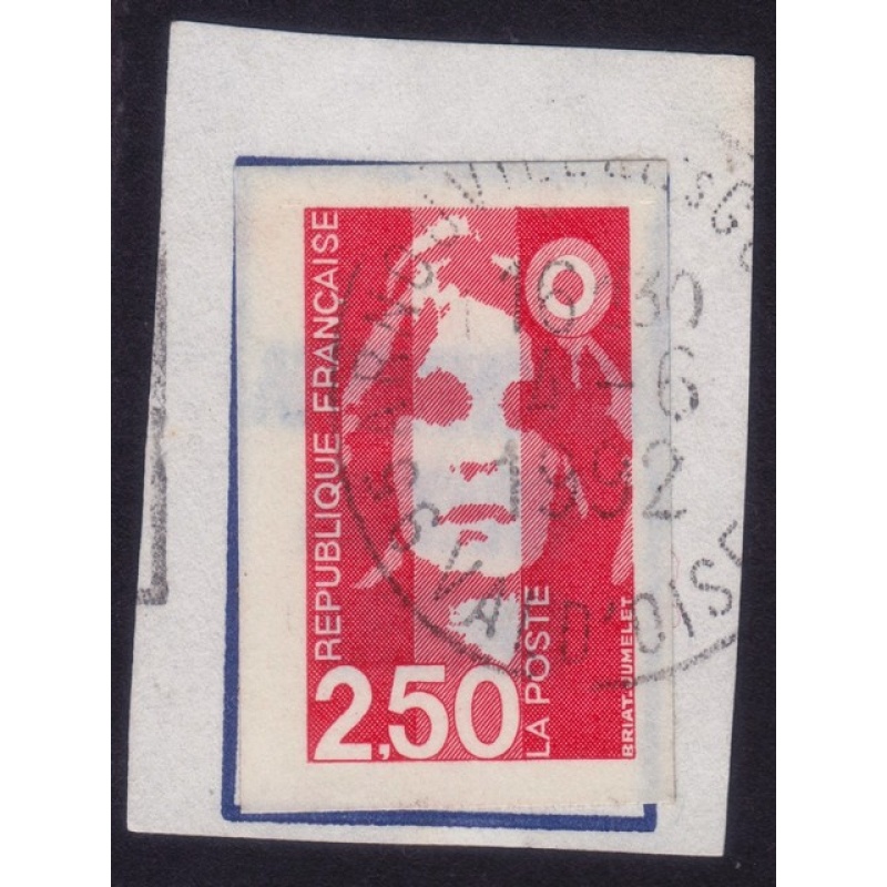 FRANCE Marianne(1990) 2F50 tagged Sc#2203 USED on Piece @E659