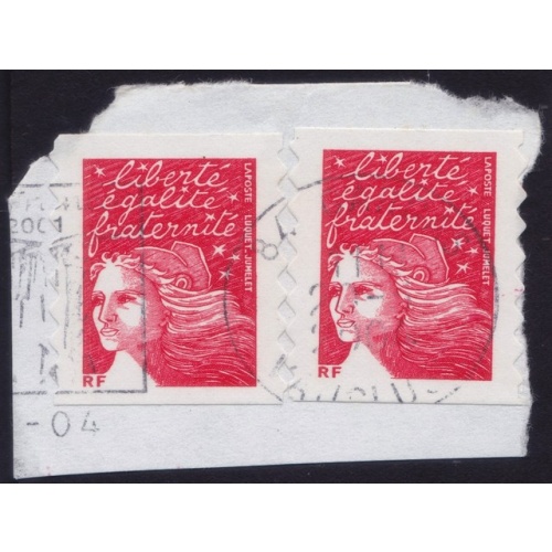 FRANCE Marianne(1997) NVI Sc#2835A USED on Piece  @E660