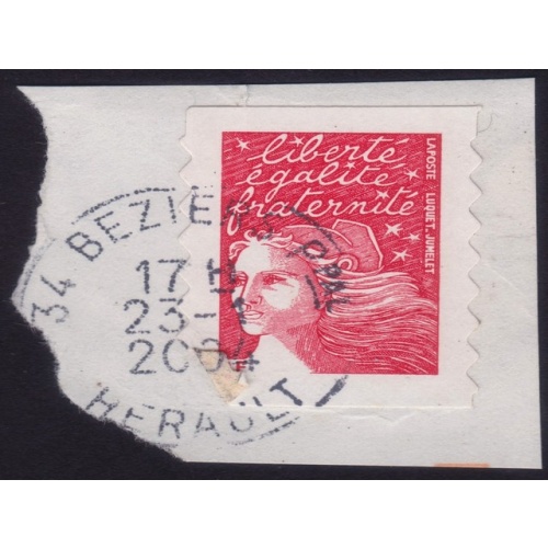 FRANCE Marianne(1997) NVI Sc#2835A USED on Piece  @E661