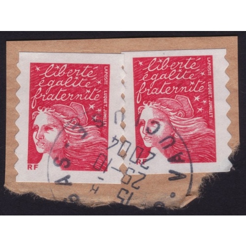 FRANCE Marianne(1997) NVI Sc#2835A USED on Piece  @E662