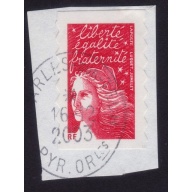 FRANCE Marianne(1997) NVI Sc#2835A USED on Piece @E767
