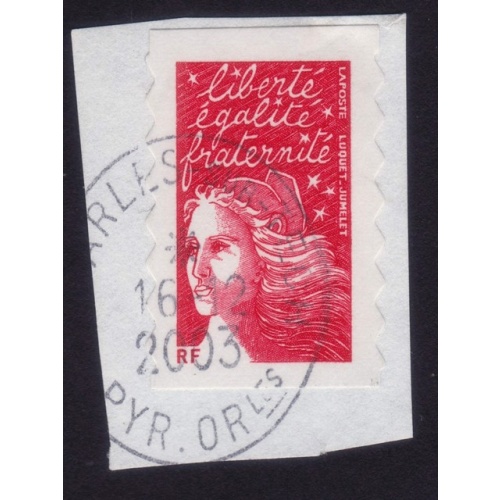 FRANCE Marianne(1997) NVI Sc#2835A USED on Piece @E767