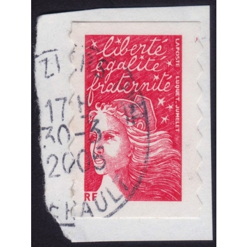 FRANCE Marianne(1997) NVI Sc#2835A USED on Piece @E785