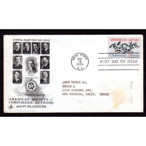 FDC, First Day of issue Cover. Scott # 1252. Artcraft cachet  -01