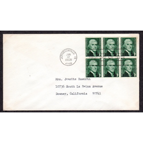 FDC, First Day of issue Cover. Scott # 1278a. no cachet