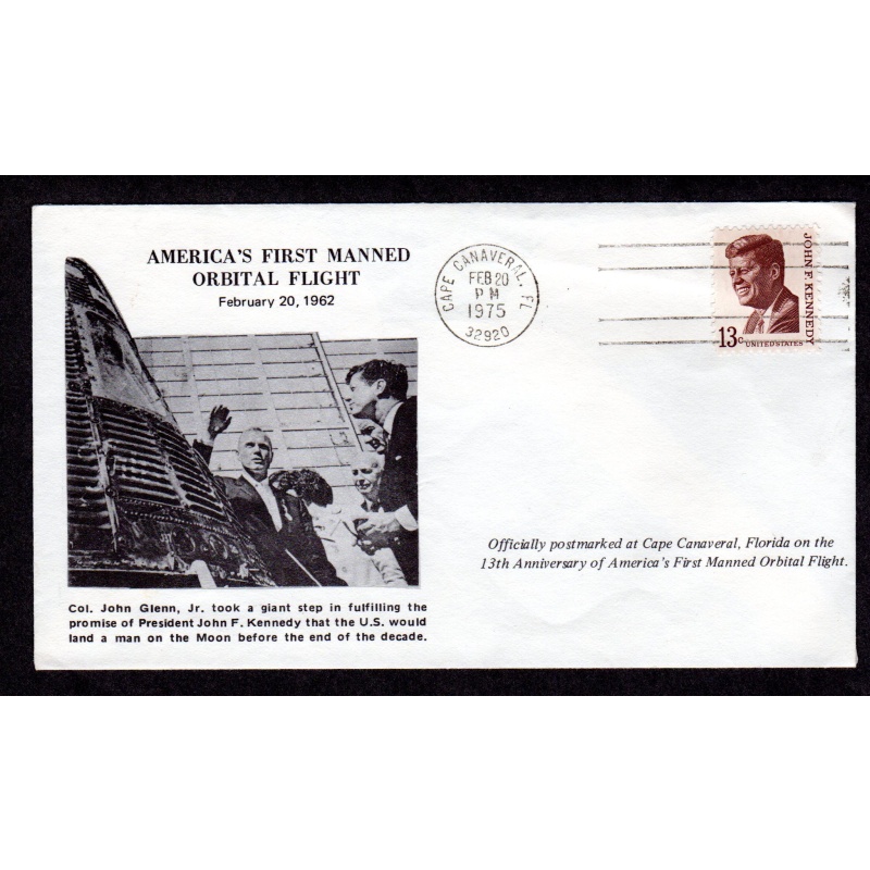 America's First Manned Orbital Flight. Scott # 1287. nice cachet  -02