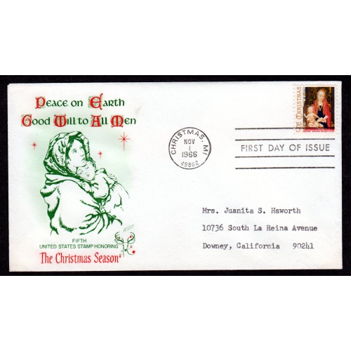 FDC, First Day of issue Cover. Scott # 1321. Fleetwood cachet