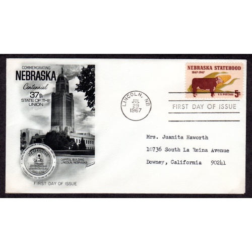 FDC, First Day of issue Cover. Scott # 1328. Fleetwood cachet